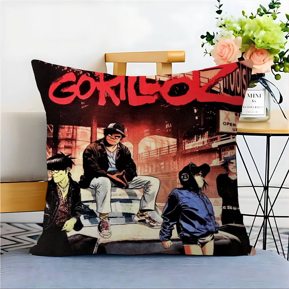 Музыкальная наволочка Gorillaz для подушки Подушка Декоративная наволочка для дивана Домашний декор Наволочка