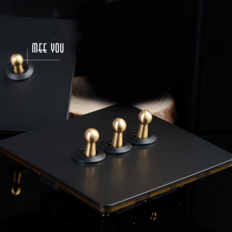 Industrial Style Toggle Switches Panel 86 Type Fireproof Construction Wall Switches for Hotel Factory Setting Use