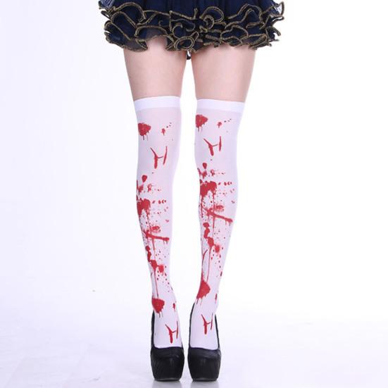 Длинные носки, аксессуары для костюмов ужасов, эластичные длинные носки для Хэллоуина, косплея, вечерние, для фестиваля