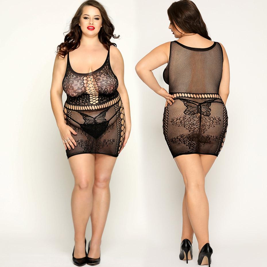 Sexy Lingerie Women Body Underwear Plus Size Halter Bodysuit Open Crotch Bodystocking Nightwear Erotic Lingerie Porno Costumes