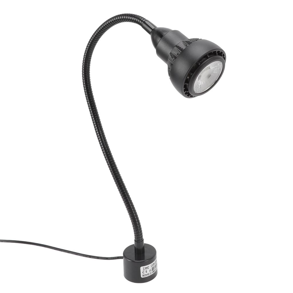 White Light Machine Tools Light 9W Flexible Gooseneck LED Work Lamp with Magnetic Base for Lathe
