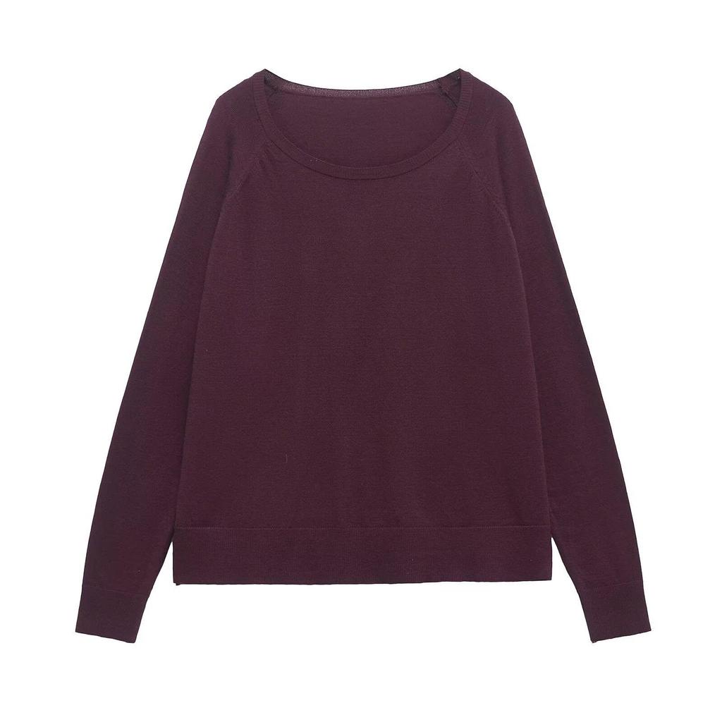 Весна 2025 Женский базовый свитер тонкой вязки