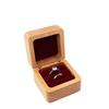 Velvet Wood Rings Box Retro Ring Earring Holder Simple Earrings Display Tray  Jewelry Storage Box