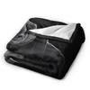 Nosferatu Vampire Dracula Fleece Throw Fashion Blankets Horror Movie Halloween for Bedding Knitted Fashion Blanket Travel Warm Multifunction