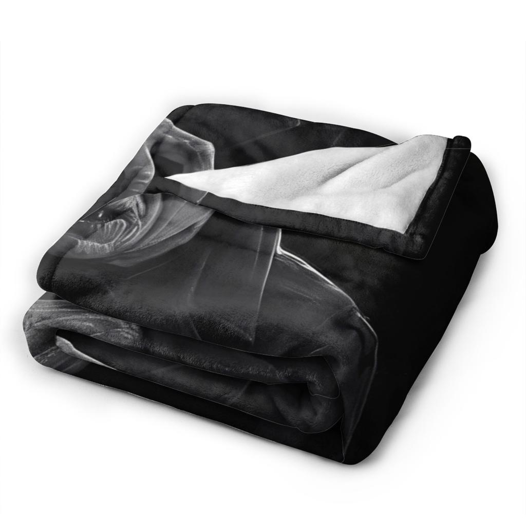 Nosferatu Vampire Dracula Fleece Throw Fashion Blankets Horror Movie Halloween for Bedding Knitted Fashion Blanket Travel Warm Multifunction