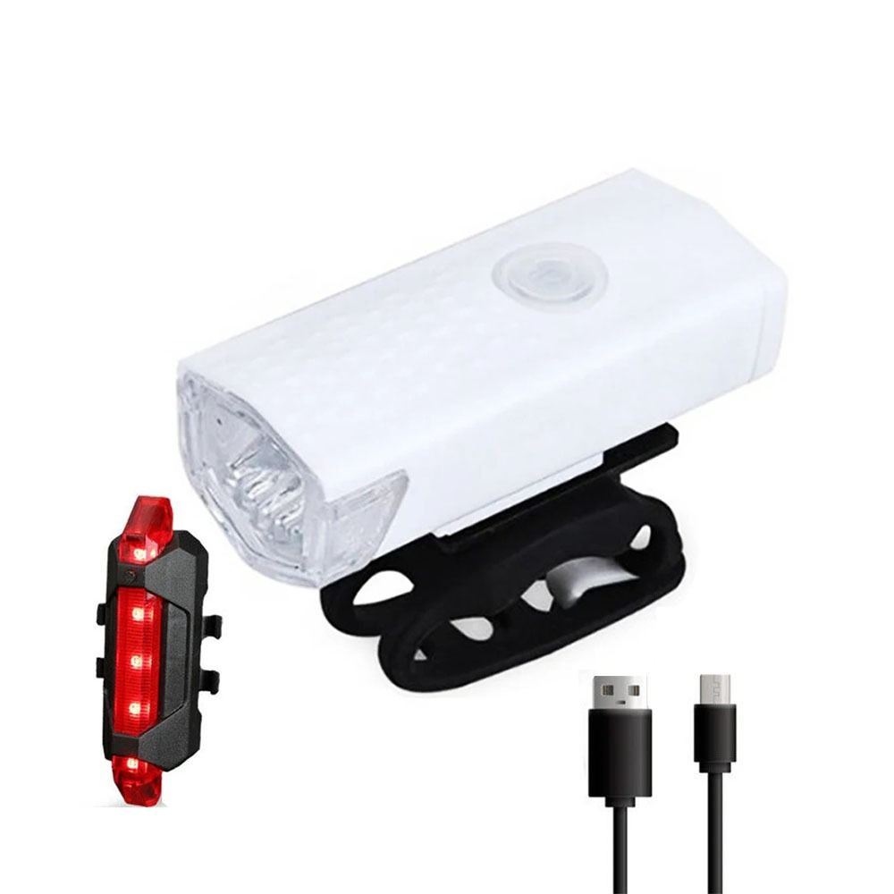 2 шт./компл. USB перезаряжаемые велосипедные фонари легко устанавливаются MTB передний задний фонарь для ночной езды