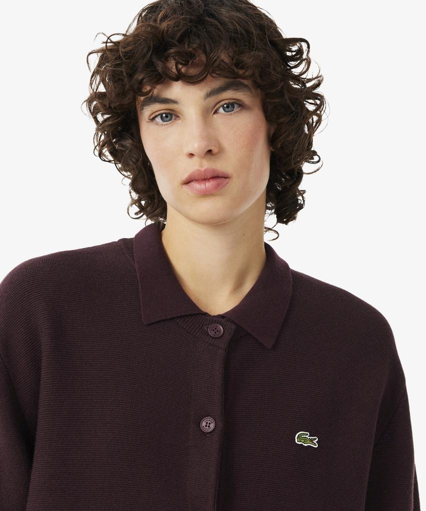 Lacoste Women'S Lynx Lynx Short Sleeve Cardigan Af8244-56N 3Ke