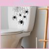 Web Halloween Spider Toilet Sticker Decor For Living Room Bedroom And Entryway