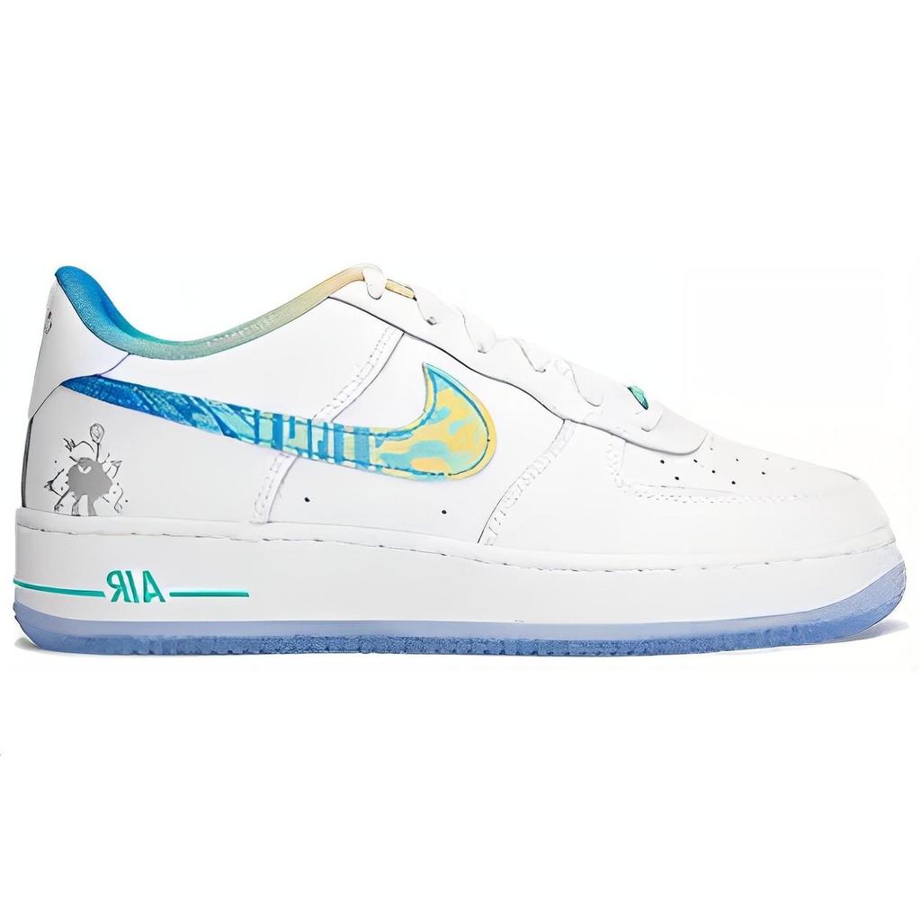 Nike Детские кроссовки Air Force 1 LV8 GS Unlock Your Space, белые, многоцветные Light-Menta FJ7691-191