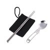 1 комплект портативных складных столовых приборов для пикника и путешествий ложка вилка нож палочки для еды