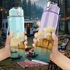1PC Venice Water City Landscape Art 750ml Color Plastic Sports Water Bottle Leakproof Flip Straw Lid For Sports Office Home Use