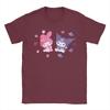 Casual Kuromi and My Melody Berries TShirt for Unisex Round Collar Cotton T Shirts  Short Sleeve Tees Big Size Clothes