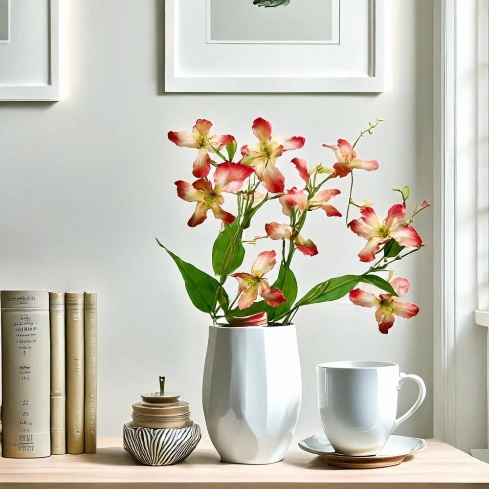 Real Touch Simulation Silk Flowers Long Branch Faux Flower Home Decor
