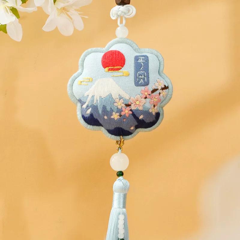 Dragon Boat Festival Fragrance Sachet Handmade DIY Embroidery Materials Bag Mugwort Empty Bag Pendant Mosquito Repellent Bag Portable