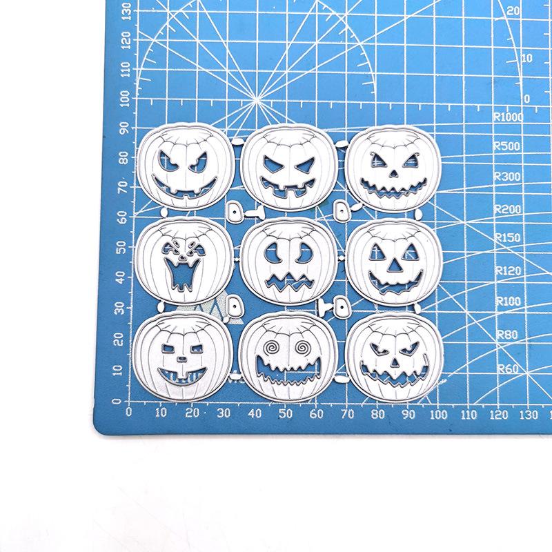 Счастливый Хэллоуин, вырубные штампы, металлический трафарет, сделай сам, скрапбукинг, альбом, бумажная карта, тиснение, ремесленный декор, художественная высечка, тыква, призрачное дерево