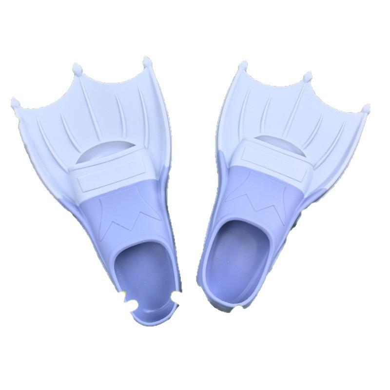Adult Unisex Snorkeling Fins Swimming Flippers Silicone Open Heel Adjustable Ocean Beach Pool