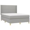 Maison Exclusive - Sommier à lattes de lit matelas LED Gris clair 140x190 cm Tissu