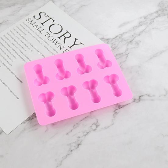 Многоцелевая пищевая отличная гибкая форма для кубиков льда в форме пениса, форма для выпечки