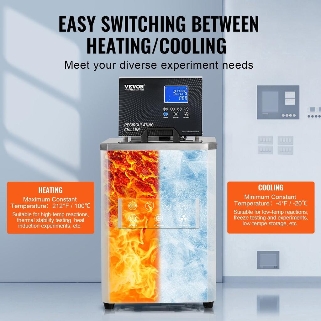 Laboratory Chiller Circulator 6L Lab Recirculating Chiller -4°F-212°F