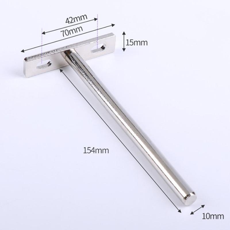 1 шт. 3/4/5/6 дюймов Серебряный Металлический Складной Кронштейн-Поддержка Полки Скрытые Плавающие Настенные Кронштейны-Поддержка Для Тяжелых Условий