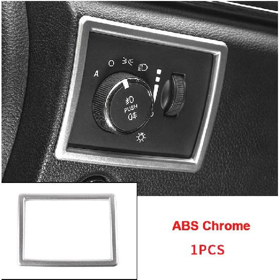 For Jeep Grand Cherokee 2014-2015 2017 2018 Car Headlamps Adjustment Switch Cover Trims Auto ABS Styling Accessories