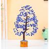 Tree Good Luck Showpiece for Home Decor Items Crystals Gemstones Bonsai Money Tree for Good Luck, Gift Item - 10-12 Inch (Lapis Lazuli Silver Wire)