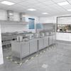 Thickened Stainless Steel Sliding Door Workbench