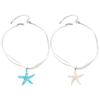 Elegant Large Starfish Pendant Necklace Party Jewelry Fashion Statement Choker Simple Multilayer Cord Collar Necklace