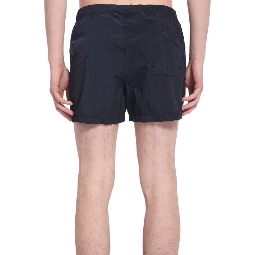 STONE ISLAND Однотонные шорты для плавания облегающего кроя с логотипом Мужская одежда Темно-синий K1S15B1000-06S0043-V0020