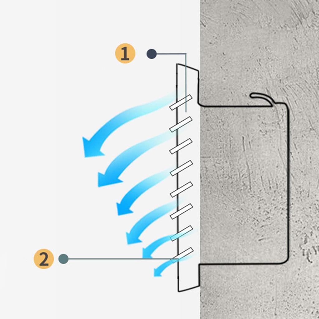 Louvered Grille Cover Vent Stainless Steel Air Vent Grilles for House Wall