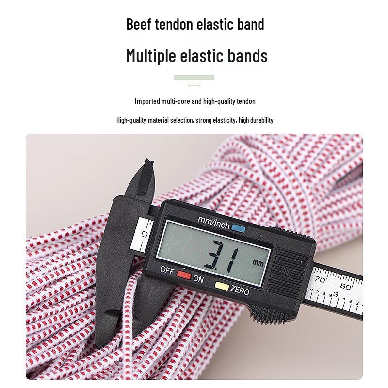 Elastic Band for Clothing and Mosquito Nets - High Elasticity Thin Round Design