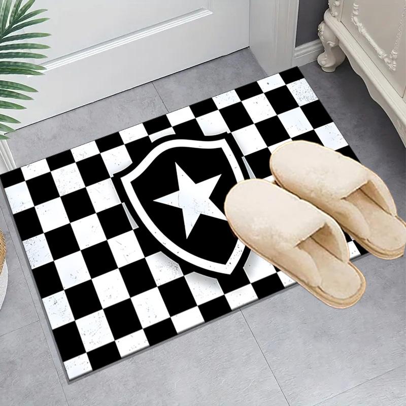 1PC Botafogo de Futebol Rug Game Carpet, Floor Mat for Bedroom Living Room Entryway Rug, Home Decor Idea Gift for Christmas birthday