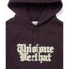 Thisisneverthat Old English Logo Hoodie Wine
