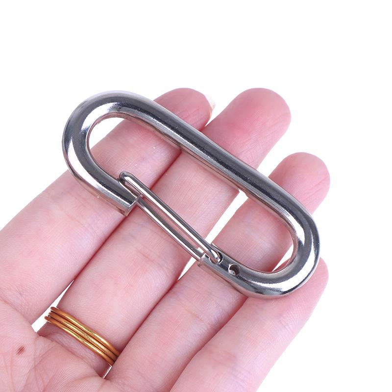 1/3/5 шт. Металлические овальные брелоки Карабин Защелкивающиеся крючки Пружинные открывающиеся пряжки Для DIY Соединитель собачьей цепи Подвески Брелок для сумки