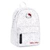 Sanrio Hello Kitty Fashion Casual Simple Embroidered Polka Dot Print Backpack Women backpack White DB96738A