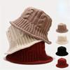 1 шт. стильная рыбацкая шапка с ветрозащитным дизайном для женщин, вязаная шапка-бини на осень и зиму