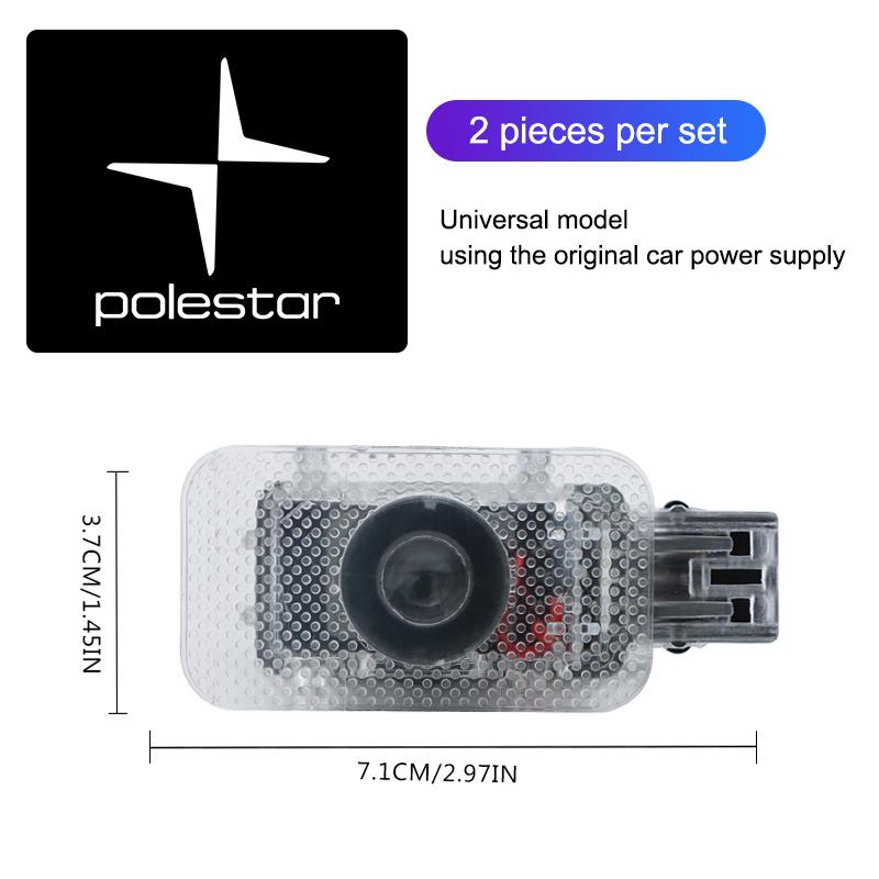 AABBC1 2Pcs LED Welcome Lights Car Door Emblem Projector Lamps Sticker For Volvo XC90 V90 V60 XC60 V40 EC40 EX40 S80 S60 S90 C40 XC40