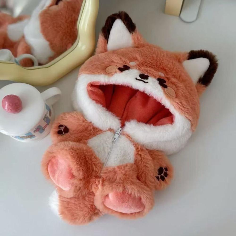 Fox Bunny Baby Clothes 20cm Doll Clothing Cute Outfit Animal Onesie  Doll Costume