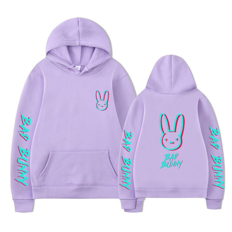 Модная унисекс толстовка с капюшоном Bad Bunny