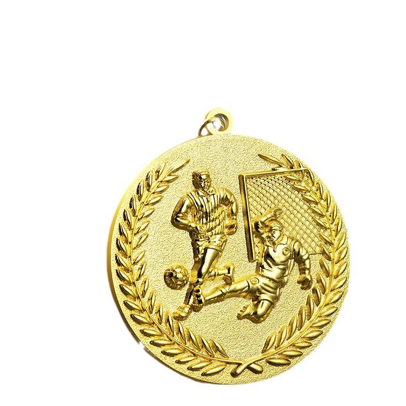 Детская спортивная медаль по футболу - Металлический приз и сувенир для детского сада
