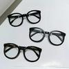 Blue Light Blocking Eye Protection Presbyopia Glasses Vintage Round Frame Eyewear Trendy Oversized Frame Black Reading Glasses