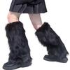 Yousheng Fuzzy Leg Warmers Women Knee Length Faux Fur Leg Warmers Winter Long Boots Shoes Cuff Cover for Girls Street Party Daily Wear
