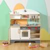 Детский деревянный Ins ветер простой ветер, имитация большой кухонной утвари, игра в домик детские интерактивные кухонные игрушки