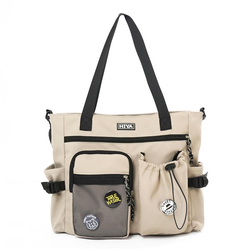 Студенческая сумка-тоут большой вместимости, унисекс, на плечо