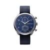 MASTER WORKS Quattro 002 MW07SN-EDNVG8 Мужские часы, Сделано в Японии, Кварцевый механизм, 41 мм, Кожаный ремешок, Хронограф, Темно-синий