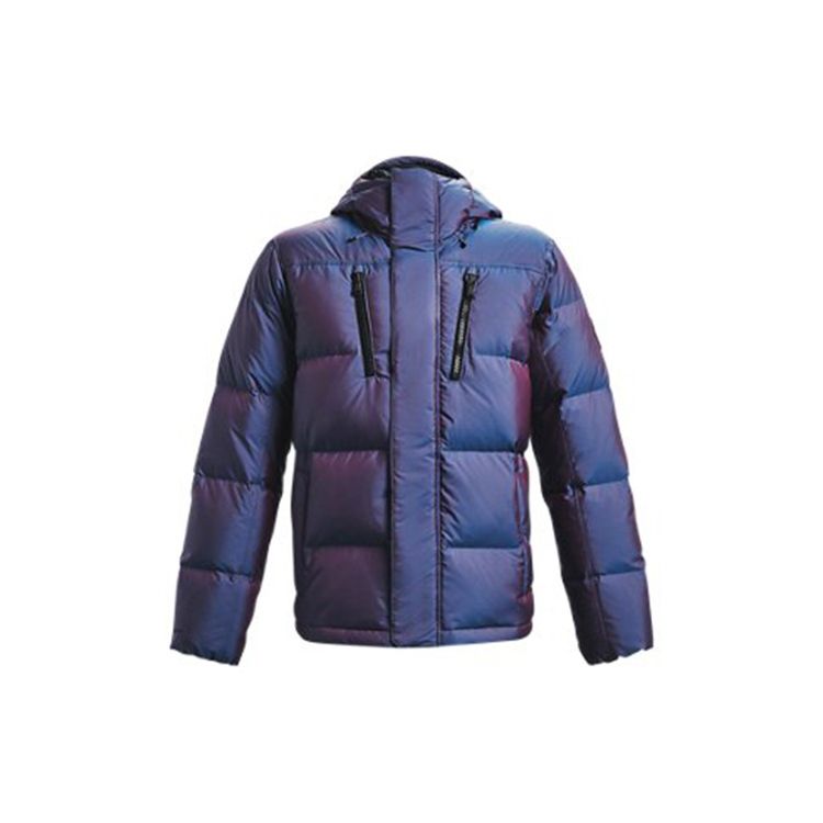 Under Armour ColdGear® Водонепроницаемая теплая повседневная куртка-пуховик с капюшоном зимняя куртка унисекс для пар синяя 1365808-422