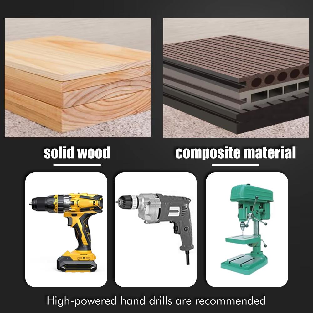 1PC Woodworking Roller Drill 230mm 350mm Long Hexagonal Handle Fried Dough Twists Wood Tapper Wood Door Lock Reaming Tool