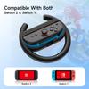 EASYSMX A01 For Nintendo Switch 2 / Switch Left and Right Joy-Con Controller Holder Racing Steering Wheel Grip Handle