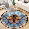 1PC Butterfly Mandala Chair Carpet for Office Non-Slip, Lightweight, Machine Washable Rug for Office, Sleeping, Room - Holiday Decoryy251009097