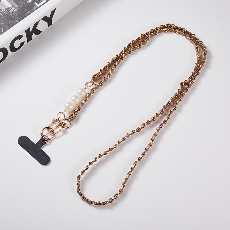 Metal Phone Chain Crossbody Short Phone Strap Lanyard